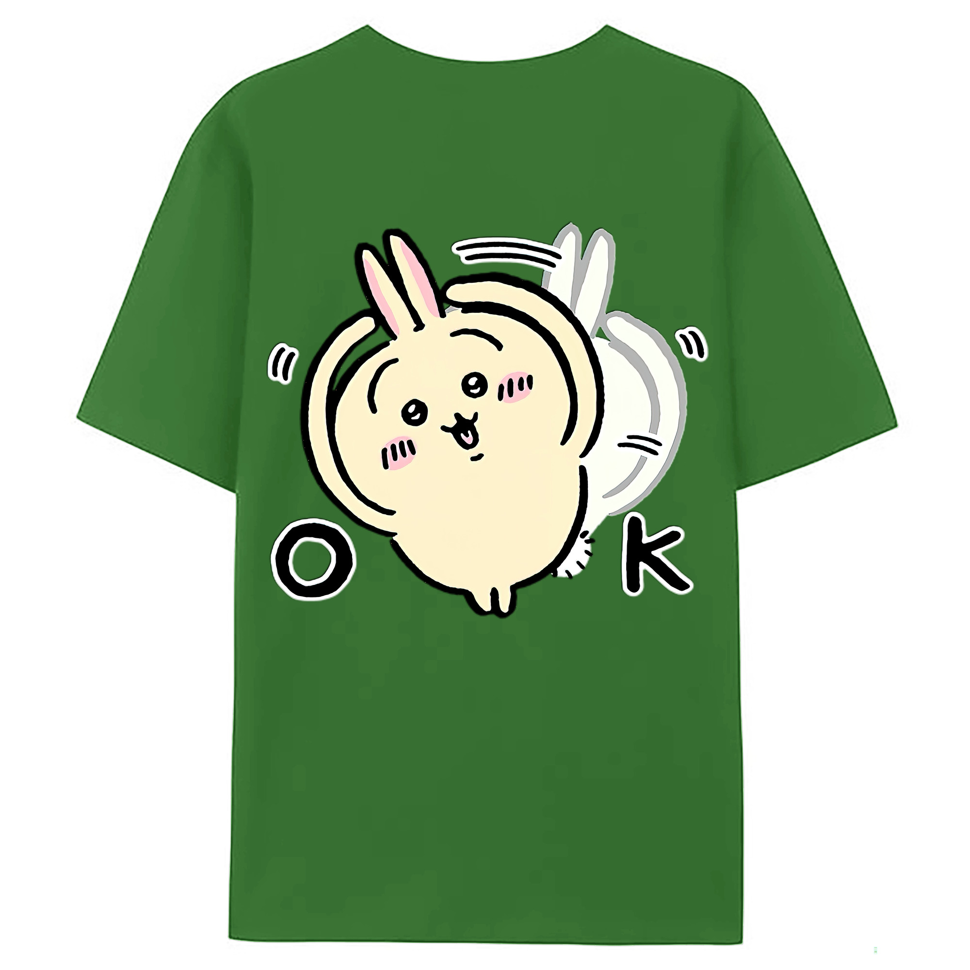 （画像用） ちいかわ うさぎ Chii-kawa usagi レディース半袖Tシャツ(バックプリント)